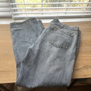 Cinch White Label Jeans Mens 38x30 Blue Straight Leg Cowboy Denim Rodeo